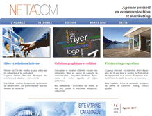 Tablet Screenshot of agence-neta.com